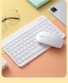Bluetooth Wireless Mini Keyboard and Mouse Combo, Ultra-Slim, Rechargeable Bluetooth Keyboard and battery operated Mouse Set for Laptop, iPad, Computer.. 