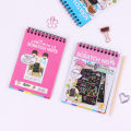 Click-Picks magic colorful scratch doodle art book with wooden stick | Rainbow scratch book - Small. 