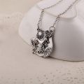 Teen Wolf Necklace Triskele Triskelion Allison Argent Totem Pendant Antique Silver Color New Movie Jewelry Men. 