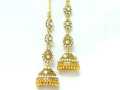 High Quality Stylish Traditional White Pearl Jhumka Earrings For Women & Girls. 