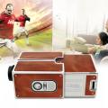 Portable DIY Mini Cardboard Smartphone Projector 2.0 Mobile Phone Projector. 