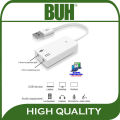 BUH External USB 2.0 Virtual 7.1 Channel Audio Splitter Sound Card Adapter for PC/Laptop. 