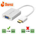 Hdmi To Vga Converter With Sound- White. 