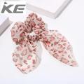 Women Streamers Leopard Print Polka Dot Floral Print Elastic Bow Hair Rope Girl Hair Ties Korean Sweet Hair Accessories Headwear. 
