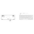 Tezarre Tk-63 Pro Tri Mode Wireless 60% Mechanical Gateron Hotswappable Full RGB Gaming Keyboard With BROWN SWITCHES. 