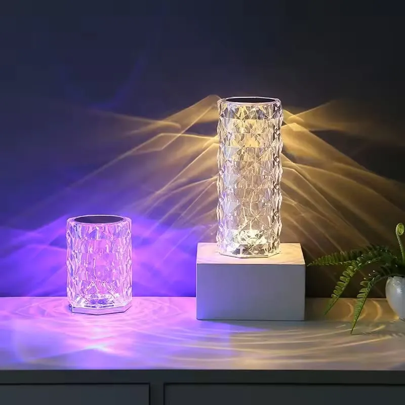 RGB Crystal Diamond Table Lamp