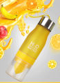 H2O DRINK MORE WATER | Lemon Bottle Outdoor sport Travel Infuser Juice Fruit Pulp Water Bottle for Healthy Drinking. 