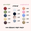 100 Pieces Silicone Beads, 9 mm Silicone Beads, Bulk Silicone Beads, Matte Neutral Color Assortment. 