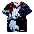 Anime Game T-shirt Danganronpa Monokuma 3D print streetwear men women fashion oversize T shirt Harajuku kids boy girl tees tops. 