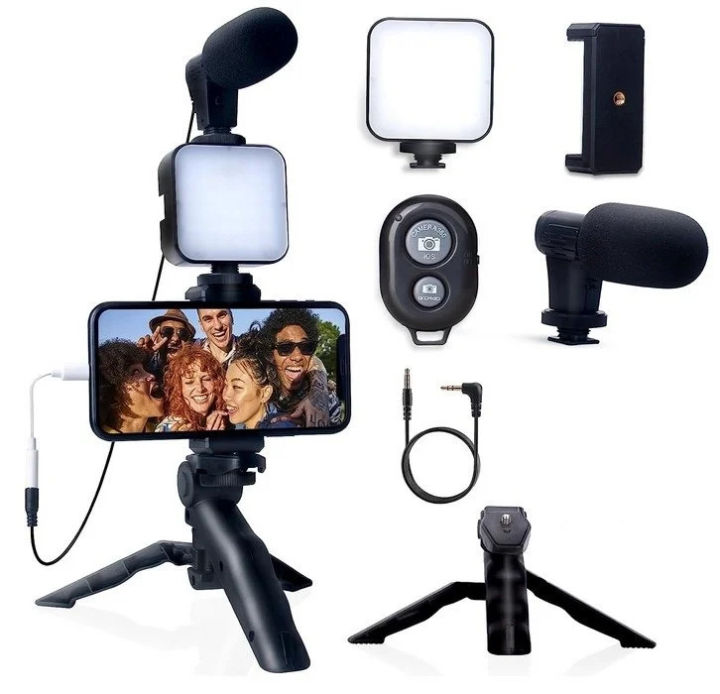 Vlogging%20Kit:%20All-in-One%20Video%20Making%20Kit%20with%20Tripod%20Stand,%20Microphone,%20LED%20Light,%20Mobile%20Holder%20&%20Bluetooth%20Selfie%20Shutter%20-%20For%20Live%20Stream,%20Vlogs%20&%20TikTok%20-%20Image%209