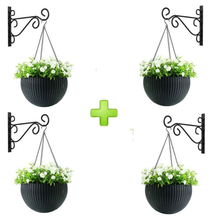 plastic plant boxes Novelty Poly-Pro Plastic Flower Box Planter, Black, 30-Inch main image 1