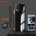 Hstyle For vivo Y20 Shiny electroplated TPU stereoscopic black violent bear ring standing back cover square cover girls and boys gift soft hard waterproof fall proof protective sleeve ring sari. Gift: lanyard. 