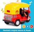 Bump & Go Auto Ricksaw Tricycle with Lights & Music Sound Toy. 