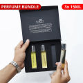 Top 3 Men's Perfume Bundle Box - Travel Size - 15ml Each Perfume Bottle | SCENTS N SECRETS. 