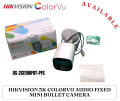 HIKVISION 3K ColorVu Audio Fixed Mini Bullet Camera | DS-2CE10KF0T-PFS(3.6mm). 