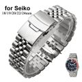316L Solid Stainless Steel Strap for Seiko SKX009 Jubilee Bracelet Curved End Men Watch Accessory 18mm 19mm 20mm 21mm 22mm 24mm. 