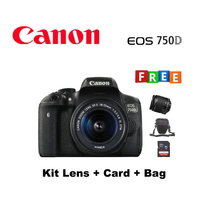 Canon%20750D%20Kit%20Lens%20+%20Card%20+%20Pouch%20-%20Image%202
