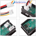 DC volt amp meter Digital Display DSN-VC288 100V 10A Panel Mount Meter DC VA Meter Red Blue Display (wires included). 