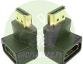 HDMI adapter 90 degree right angle L type bottom HDMI Male to Female Converter Adapter HDMI M/F L Shaped Right Angle 90 Degree Elbow Video Adapter Connector| Shopikbuzz. 