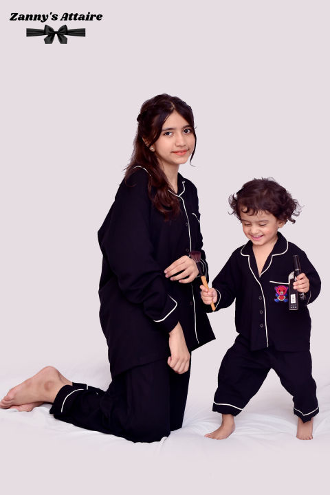New Amazing Night Suit for Baby Girl Shirt and Trouser - Night Dress For Baby Girl - Nightwear for Kids