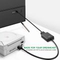 HDMI Link Cable for Sega Dreamcast,No-Mods Required HDMI Converter for Sega Dreamcast. 