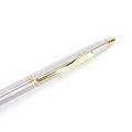 1pc Metal Ballpoint Pen Stationery Stainless Steel Rod Rotating Pen Ballpen. 