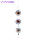 Amamia Hanging Anti Bird Rod Multi-purpose Scary Owl Eyes Reflective Wind Twisting Hanging Bird Deterrent Rod. 