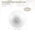 10 x Modelling Craft Polystyrene Foam Ball Sphere 10cm---White. 