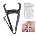 Health Care Skinfold Body Fat Caliper Body Fat Tester with Body Mass Tape with Measurement Chart Body Health Tool. 