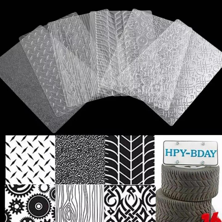 1Set\6pcs Floral Texture Sheet Set Sugar Craft Decoration Texture Mat For Cake Mold Fondant Cake Mould Bakeware Accessoreis