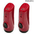 Pack Of 2 SD-8670 Portable Super Bright USB Rechargeable Multifunction Flashlights. 