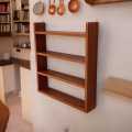 4 Shelf Kitchen Wall Hanging Rack. Large Storage Capacity. Wall Spice Shelf Organizer. 