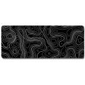 Topographic Contour Extended Big Mouse Pad Computer Mouse Mat. 