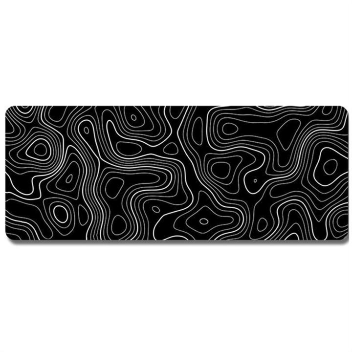 Topographic Contour Extended Big Mouse Pad Computer Mouse Mat