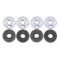 Inner Outer Flange-4 Pair x Inner Outer Flange(non-OEM)-Black & white. 