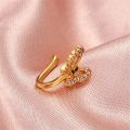Nose Ring Creative Shape Reusable Butterfly Nose Ring Nose Jewelry. 