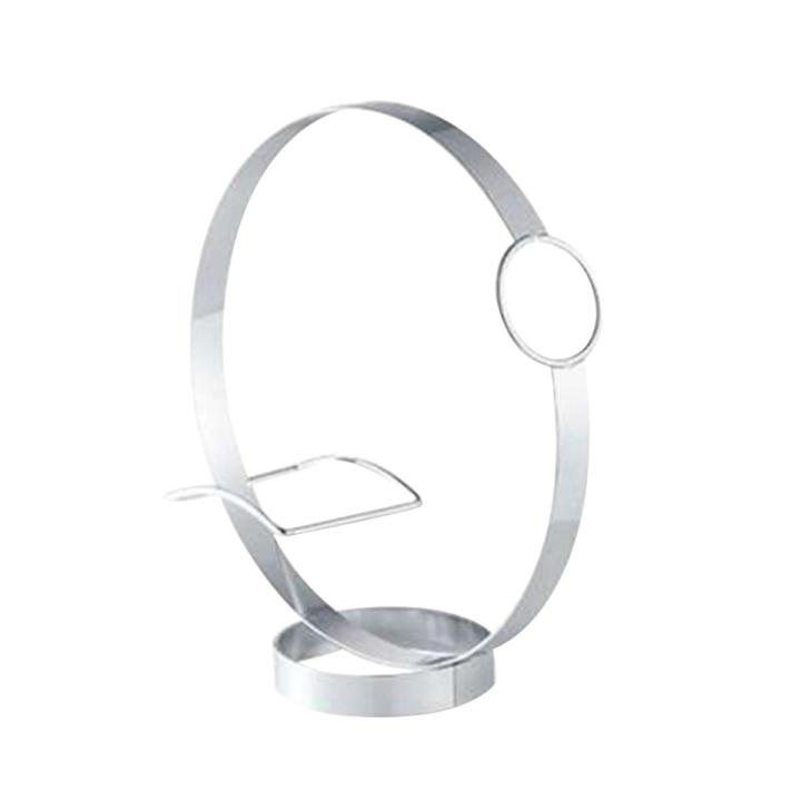 Amamia Modern Hollow Circle Stainless Steel Stand Restaurant Table Bottle Holder