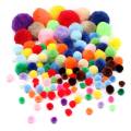 Pompoms Craft Assorted Colors Art and Craft Multicolor - 1 Pack. 