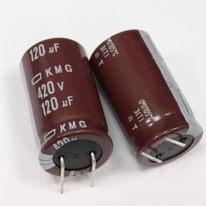 1 piece of 120uf 420v Electrolytic capacitors
