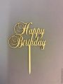 PERSONALISED Happy Birthday Cake Topper - Party Cake Topper, Custom topper with ANY NAME, ANY AGE 3D Acrylic Cake Topper | Bride To Be | Happy Birthday | Engagement | Mehndi | Wedding DecorationBride to Be Acrylic Cake Topper For Bridal Shower. 