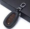 Car Key Holder Leather Vehicle Universal Remote Key FOB Smart Key Protector Keychain Case. 