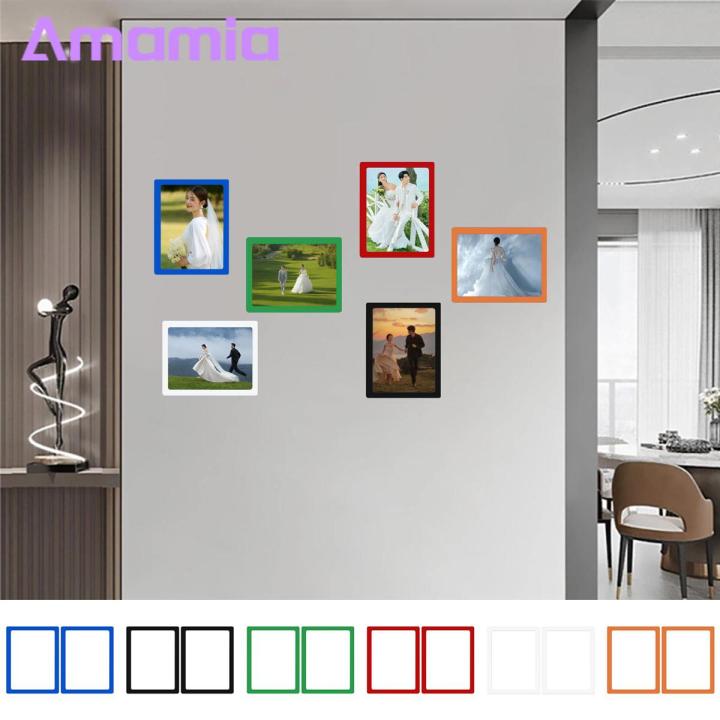 Amamia Photo Display Frame Sturdy Magnetic Picture Holder Refrigerator Decor