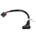 19/20 Pin USB 3.0 Female To 9 Pin USB 2.0 Male Motherboard Header Adapter Cord. 