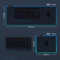 RGB gaming keyboard and  Mouse is a full mechanical model with blue switches, featuring a sleek white design and a Type-C connection The RGB gaming mouse pad is waterproof, easy to clean, and comes in a large size of 800x300mm, 3 in 1 Combo for Gamers. 