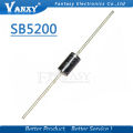 10PCS SB5200 SR5200 Schottky Barrier Rectifier Diode 5A 200V DO-201AD/DO-27. 