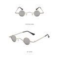 Vintage Rock Punk Man Sunglasses Classic Small Round Sunglasses Women Wide Bridge Metal Frame Black lens Driving Eyewear. 