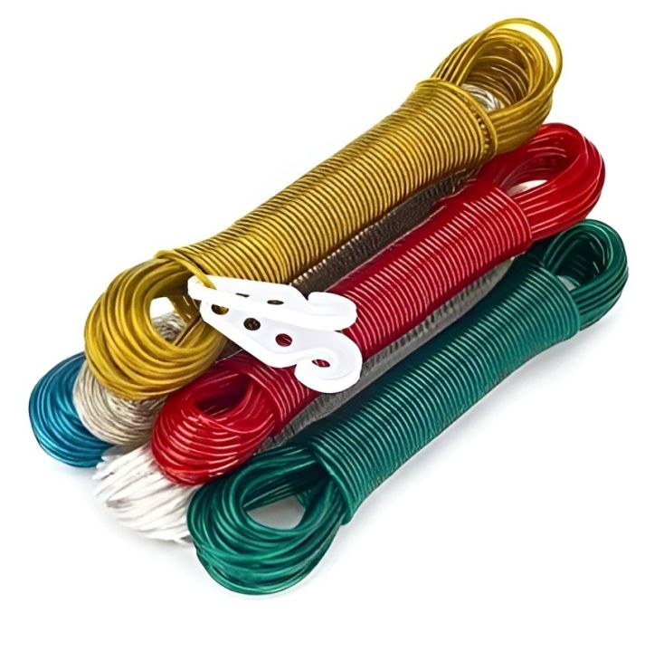 Wet%20Cloth%20Laundry%20Rope%7C%20Metal%20Cloth%20Drying%20Wire%7C%20Nylon%20Wire%20Line%20for%20Drying/Hanging%20Clothes%20With%202%20Free%20Plastic%20Hooks%7C%20Anti-Rust%20Wire%20Washing%20Rope%20kapray%20Tangney%20wali%20rasi%20dori%20tar%20-%20Image%202