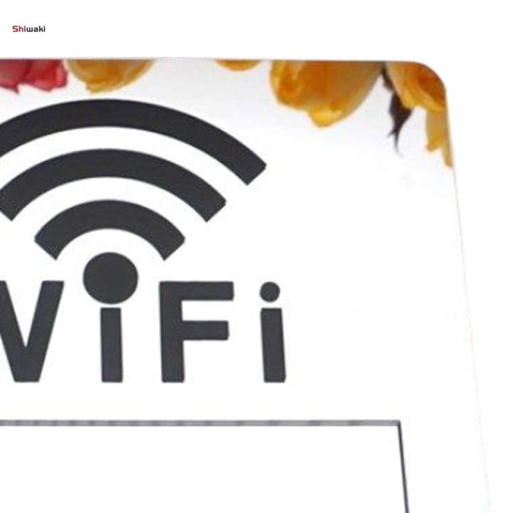 M60m Router Dialog Password Sticker WiFi Sign Sticker Mirror Account Password Notice Board Stickers for ...