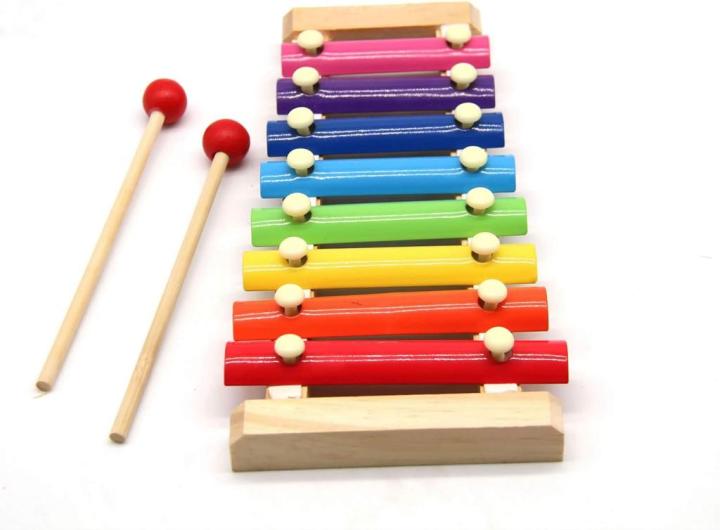Colorful 8 Tones Hand Knock Musical Instrument Xylophone Knock ...