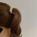 Korean Elegant Pearl Hair Clip Ponytail Hairgrip for Women Girls Chic Barrettes Claw Crab Hairpins Fashion Hair Accessories Gift. 